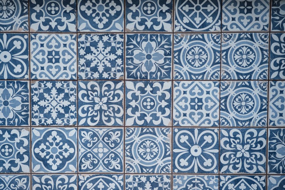 Blue Portuguese décor tile