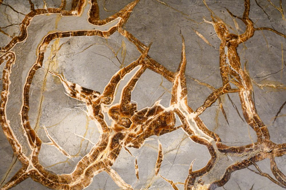 Onyx marble with gold veins