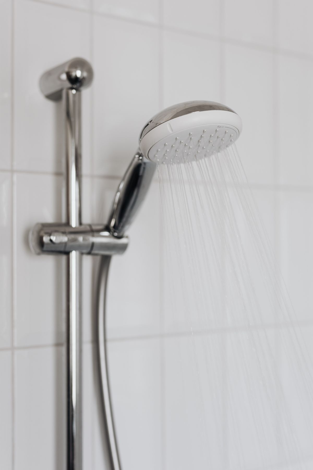 Chrome rain shower head